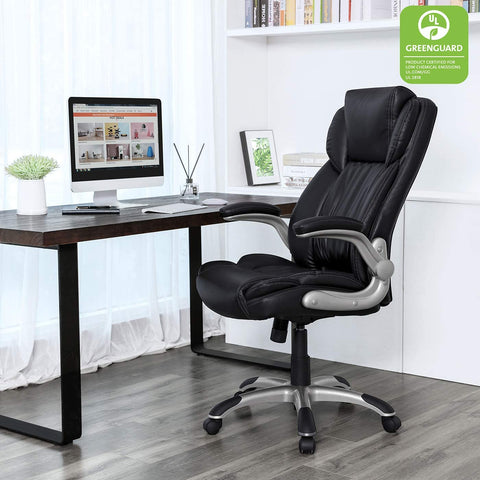 Rootz Ergonomic Office Chair - Desk Chair - Swivel Chair - Double Padded Seat Cushion - Breathable Backrest - Adjustable Height - 113-123cm x 69.5cm x 80cm