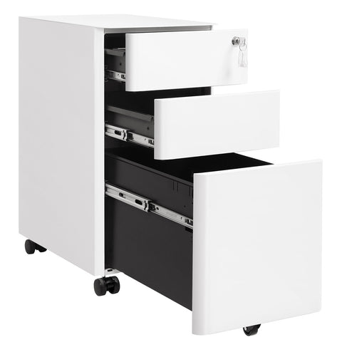 Rootz Filing Cabinet - Office Organizer - Document Storage - Steel Construction - 30cm x 46cm x 59.2cm