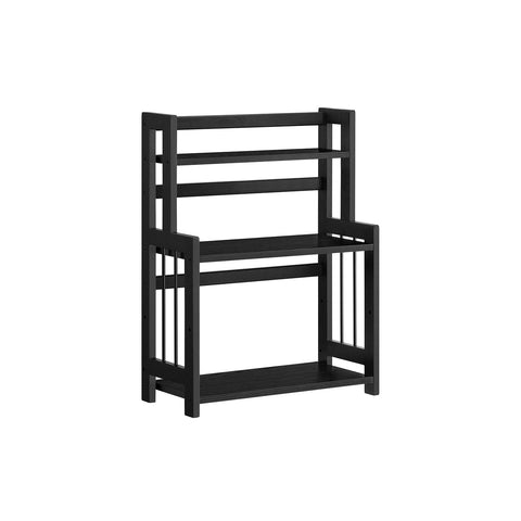 Rootz Spice Rack - 3 Tier Worktop Organizer - Bamboo Stand - MDF Frame - 18cm x 41cm x 53cm