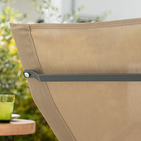 Rootz Garden Lounger - Sun Lounger - Rocking Chair - Ergonomic Design, Side Storage Pocket, Durable Synthetic Fiber - 145cm x 84cm x 57cm