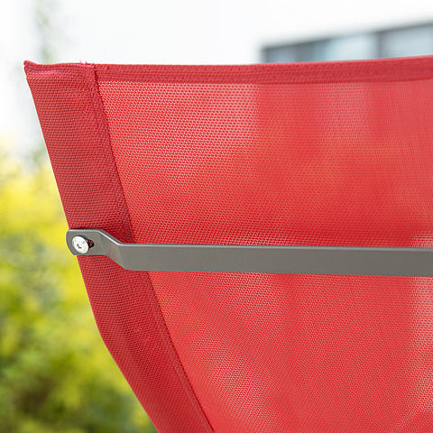 Rootz Garden Lounger - Sun Lounger - Rocking Chair - Ergonomic Design, Storage Pocket, Supports up to 120kg - Metal Frame with Synthetic Fiber Fabric - 145cm x 84cm x 57cm