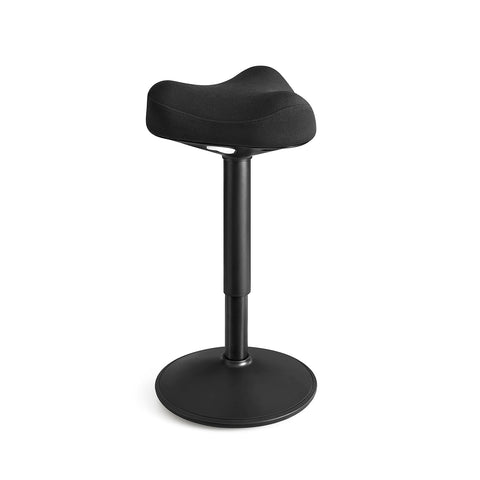 Rootz Standing Stool - Black Bar Stool - Adjustable Seat - Lightweight - Durable Construction - 58-83cm x 34cm x 36cm - 5.9kg - 120kg Capacity