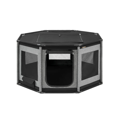Rootz Puppy Playpen - Pet Enclosure - Dog Cage - Oxford Fabric - 112cm x 112cm x 62cm