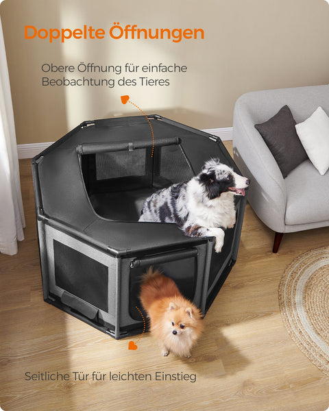 Rootz Puppy Playpen - Pet Enclosure - Dog Cage - Oxford Fabric - 112cm x 112cm x 62cm