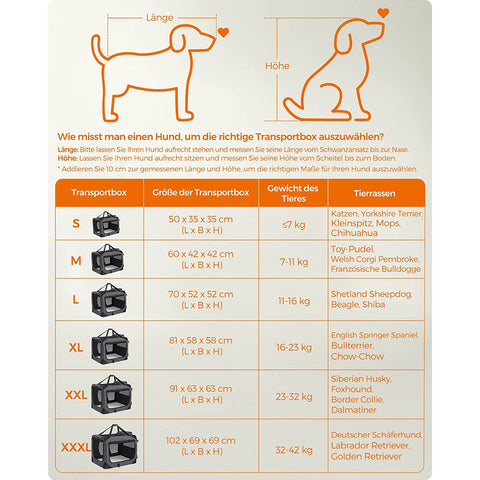 Rootz XL Gray Dog Box - Pet Carrier - Travel Crate - Metal Frame - Plush Interior - PVC Coating - 81cm x 58cm x 58cm - Foldable - Lightweight - Spacious