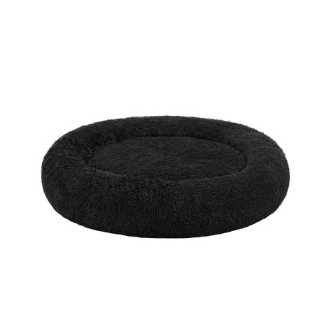 Rootz Plush Dog Bed - Pet Bed - Cozy Cushion - Soft Filling - Lightweight - Ink Black - 120cm x 20cm - 3.2kg