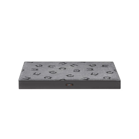 Rootz Orthopedic Dog Bed - Pet Bed - Memory Foam Bed - Flannel & Oxford Fabric - XL Size 105cm x 73cm x 10cm - Dove Gray.