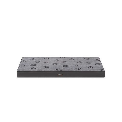 Rootz Orthopedic Dog Bed - Pet Bed - Memory Foam Mattress - Supportive Cushion - 120cm x 74cm x 10cm - Flannel and Oxford Fabric - Dove Grey