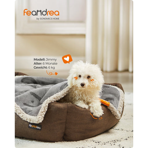 Rootz Pet Blanket - Dog Blanket - Puppy Throw - Sherpa Material - TPU Film - Flannel Fabric - Lightweight - Cozy - Easy to Clean - 73cm x 63cm