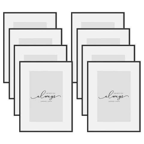 Rootz Premium Picture Frame Set - Photo Display - Memory Frames - Durable Aluminum Alloy - Versatile Wall & Table Mounting - 10x15cm to 30x40cm