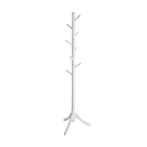 Rootz Coat Stand - Wardrobe - Free-Standing Clothes Rack - Rubber Wood - Stable - Durable - Easy Assembly - 57cm x 57cm x 175cm