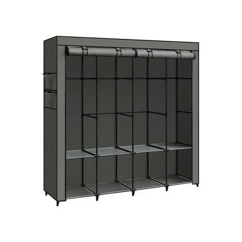Rootz Wardrobe Organizer - Closet Organizer - Anti-Tip Furniture Strap - Storage Solution - Easy Assembly - 120cm x 60cm x 180cm