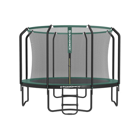 Rootz 10ft Trampoline with Safety Net - Bouncing Device - Jumping Equipment - Galvanized Steel Frame - Stable and Rust-Resistant - Ideal Gift for Kids - 305cm x 76cm - Max Load 150kg