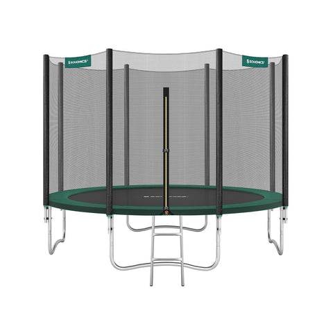 Rootz 366cm Trampoline - Garden Trampoline - Outdoor Trampoline - Galvanized Steel Frame - Safety Net - EPE Foam Padding - 366cm x 90cm - Black-Green