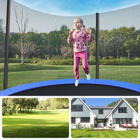 Rootz Outdoor Trampoline 183cm - Garden Trampoline - Kids' Trampoline - Enhanced Safety Features - High-Durability Materials - 183cm Diameter - Galvanized Steel Frame