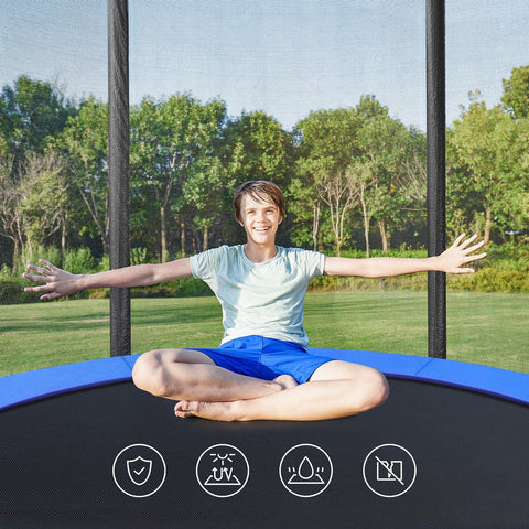 Rootz Outdoor Trampoline 183cm - Garden Trampoline - Kids' Trampoline - Enhanced Safety Features - High-Durability Materials - 183cm Diameter - Galvanized Steel Frame