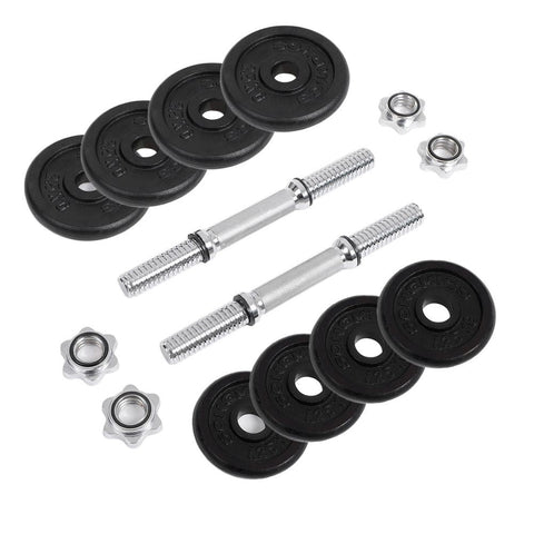 Rootz Dumbbell Set - Adjustable Dumbbell - Cast Iron Dumbbell - For Men And Women - Versatile Dumbbell Set - Home - Gym - Black