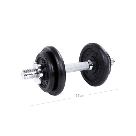 Rootz Dumbbell Set - Adjustable Dumbbell - Cast Iron Dumbbell - For Men And Women - Versatile Dumbbell Set - Home - Gym - Black