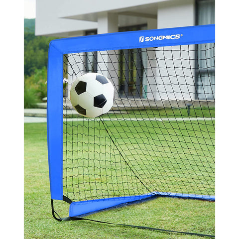 Rootz 2 Piece Set Football Goals - Soccer Nets - Portable Goals - Fiberglass Rods - Metal Corners - Polyester Mesh - Oxford Cloth - Lightweight - Easy Assembly - Durable - 90cm x 120cm x 90cm