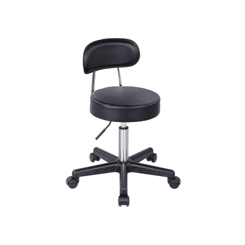 Rootz Work Stool - Rolling Stool - Adjustable Stool - Gas Lift Stool - PU Material - 46-62cm Seat Height - 35cm Seat Diameter - 100kg Load Capacity - 4.8kg - 35cm x 50cm x 62cm