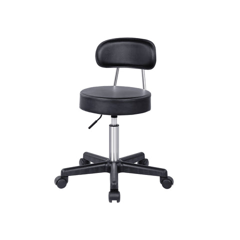 Rootz Work Stool - Rolling Stool - Adjustable Stool - Gas Lift Stool - PU Material - 46-62cm Seat Height - 35cm Seat Diameter - 100kg Load Capacity - 4.8kg - 35cm x 50cm x 62cm