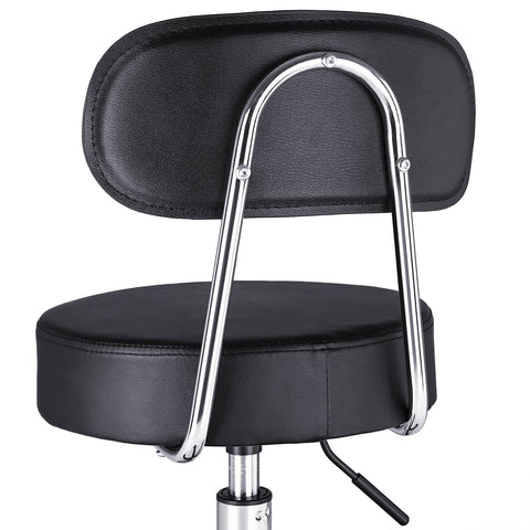 Rootz Work Stool - Rolling Stool - Adjustable Stool - Gas Lift Stool - PU Material - 46-62cm Seat Height - 35cm Seat Diameter - 100kg Load Capacity - 4.8kg - 35cm x 50cm x 62cm