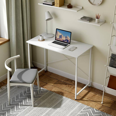 Rootz Computer Desk - Office Desk - Study Table - Spacious Tabletop - 100cm x 75cm x 50cm - E1 Wood Material - Stable Structure