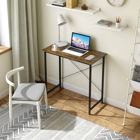 Rootz Dirty Computer Desk - Workstation - Office Desk - Robust E1 Wood - 80cm x 75cm x 40cm