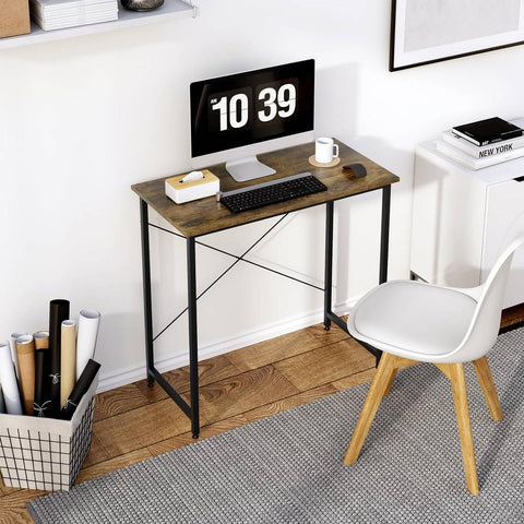 Rootz Dirty Computer Desk - Workstation - Office Desk - Robust E1 Wood - 80cm x 75cm x 40cm
