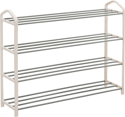 Rootz Shoe Rack - Shoe Organizer - Shoe Storage - Steel-Plastic Composite Pipe - 79cm x 19.5cm x 62cm