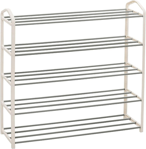 Rootz Shoe Rack - Storage Organizer - Multi-tier Shoe Shelf - High Quality - 19.5cm x 79cm x 79cm - Steel-Plastic Composite - Space Saving