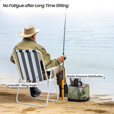 Rootz Ultralight Camping Chair - Portable & Foldable - Quick Setup, Lightweight, Durable - 600D Oxford Fabric - 58cm x 53cm x 76cm (Unfolded)