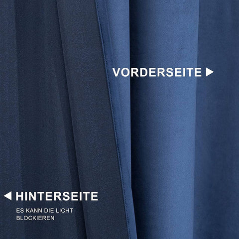 Rootz Luxury Velvet Blackout Curtains - Privacy Drapes - Insulating Panels - High-Quality Material - Light Blocking - Thermal Insulation - Easy Installation - 140cm x 225cm/245cm/270cm