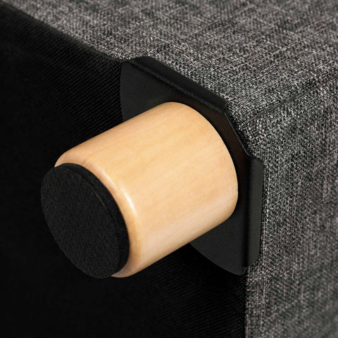 Rootz Storage Stool - Ottoman - Footrest - Imitation Linen - High-Quality Foam Padding - Easy to Move - 38cm x 40cm x 38cm