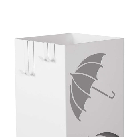 Rootz Iron Umbrella Stand - Entryway Organizer - Decorative Storage - Sheet Iron - 15.5cm x 15.5cm x 49cm