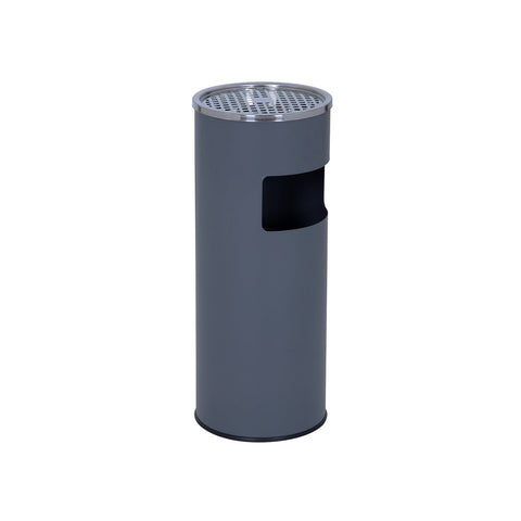 Rootz Standing Ashtray - Outdoor Ashtray - Steel Construction - Powder-Coated - Galvanized Inner Bucket - 30L Capacity - 12.3L Inner Bucket Capacity - 24.5cm x 60.5cm x 32.3cm