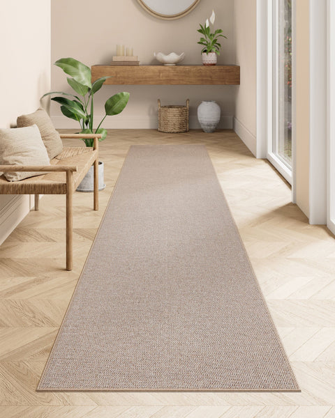 Rootz Area Rug - Carpet - Floor Mat - Machine Washable - 80cm x 300cm - Camel Brown Polyester