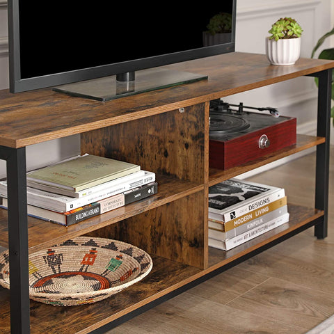 Rootz TV Shelf Organizer - Media Stand - Entertainment Center - Space-saving Design - 120cm x 30cm x 60cm