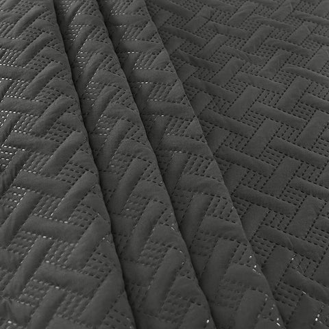Rootz Geometric Bedspread - Duvet Cover - Reversible Quilt - 100% Microfiber - Modern Design - 170cm x 210cm, 220cm x 240cm, 240cm x 260cm