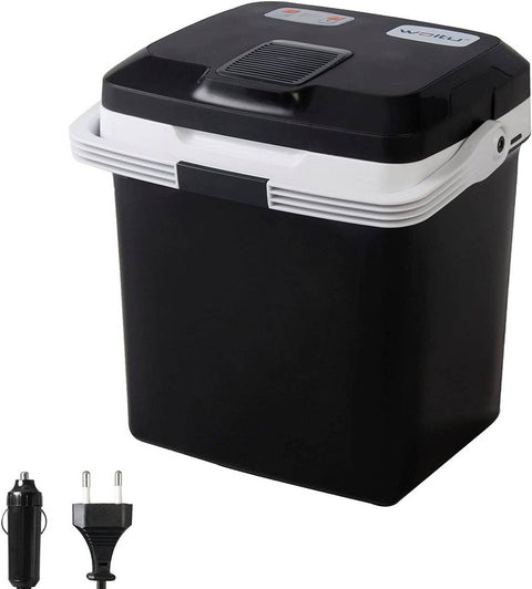 Rootz Portable 24L Electric Cooler Warmer - 12V Fridge Heater - AC/DC Adapter - Eco-Friendly - 41cm x 32cm x 42cm