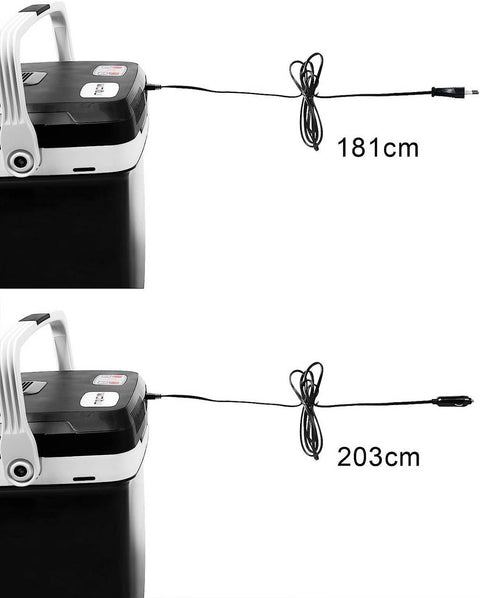 Rootz Portable 24L Electric Cooler Warmer - 12V Fridge Heater - AC/DC Adapter - Eco-Friendly - 41cm x 32cm x 42cm