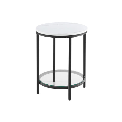 Rootz Side Table 2 Level - Accent Table - End Table - Sleek Design - 45cm x 55cm