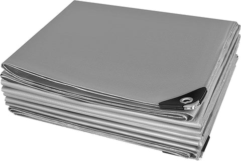 Rootz Waterproof Tarpaulin - Heavy-Duty Cover - UV and Tear-Resistant - Multi-Purpose - Easy Setup - 6m x 8m