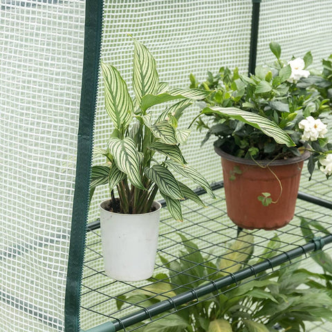 Rootz Film Greenhouse - Garden Greenhouse - Outdoor Greenhouse - Climate Control - Durable Construction - Easy Assembly - 143cm x 143cm x 195cm