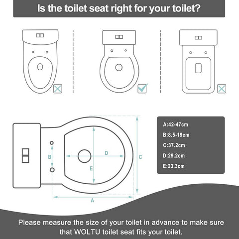 Rootz Duroplast O-Shaped Toilet Seat - Soft Close Mechanism - Wear-Resistant - Antibacterial - 37 x 47.5cm - Sea Motif - 175kg Capacity