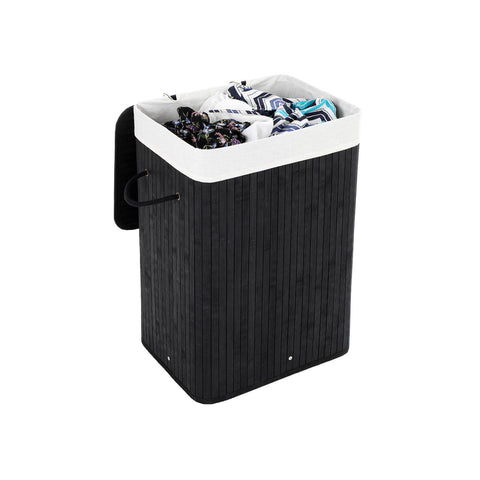 Rootz Bamboo Laundry Basket - Laundry Bin - Storage Container - Eco-friendly & Space-saving - 40cm x 60cm x 30cm
