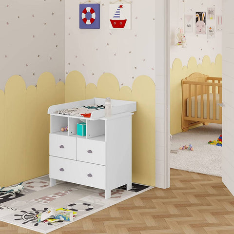 Rootz Changing Attachment - Baby Changing Station - Diaper Change Table - MDF Material - 60cm x 10.5cm x 80cm