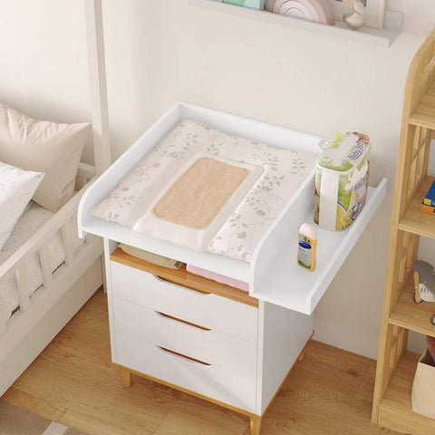 Rootz Baby Changing Attachment - White - Washing Machine Topper - Baby Diaper Changer - 80cm x 70cm x 16.5cm