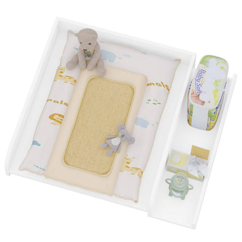 Rootz Baby Changing Attachment - White - Washing Machine Topper - Baby Diaper Changer - 80cm x 70cm x 16.5cm