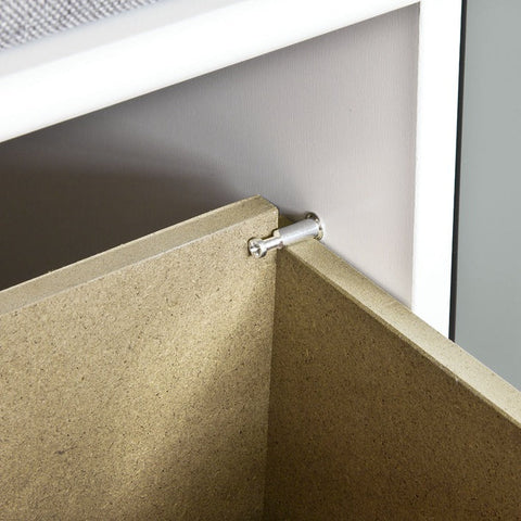 Rootz Hallway Storage Bench with Seat Cushion - Shoe Cabinet - Entryway Organizer - MDF Construction - Removable Baskets - Comfortable Seating - Versatile Use - Approx. 43cm x 105cm x 35cm